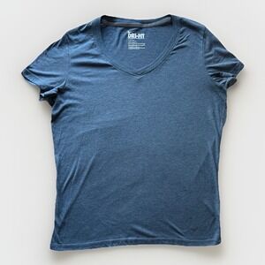 Nike Dri Fit Women's Shirt Size S In‎ Color Blue V-neck